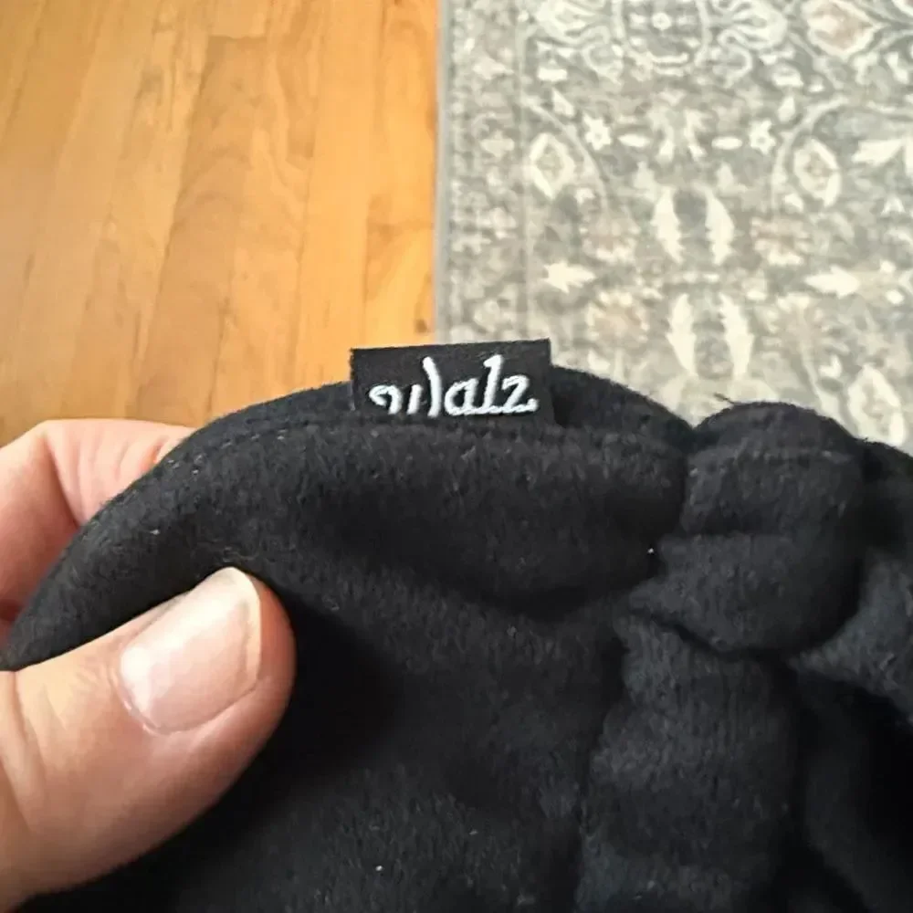 Walz Black/Grey Stripe Wool Flannel Ear Flap Cap